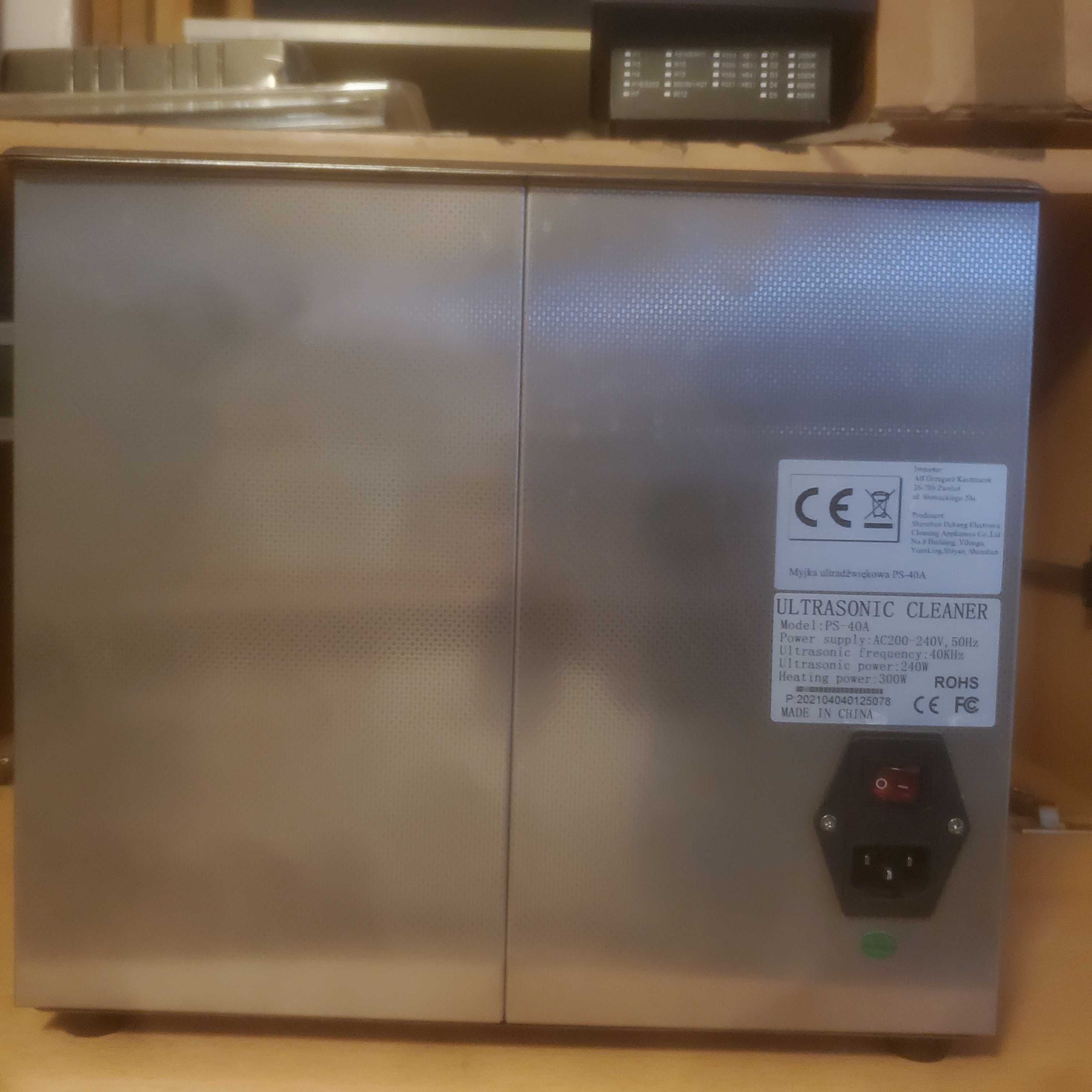 Myjka Ultradźwiękowa PS-40A 240W ( 300W ) 10 L