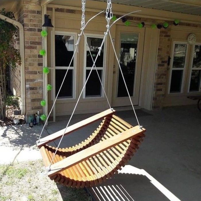 Крiсло пiдвiсне з Дуба