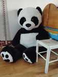 Panda gigante de peluche em excelente estado