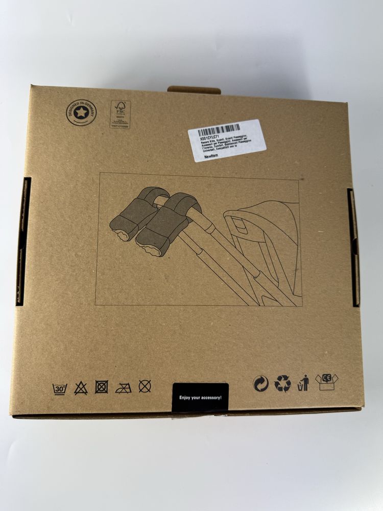 Nowe Recaro rekawiczki do wozka sanek czarne miekkie cieple