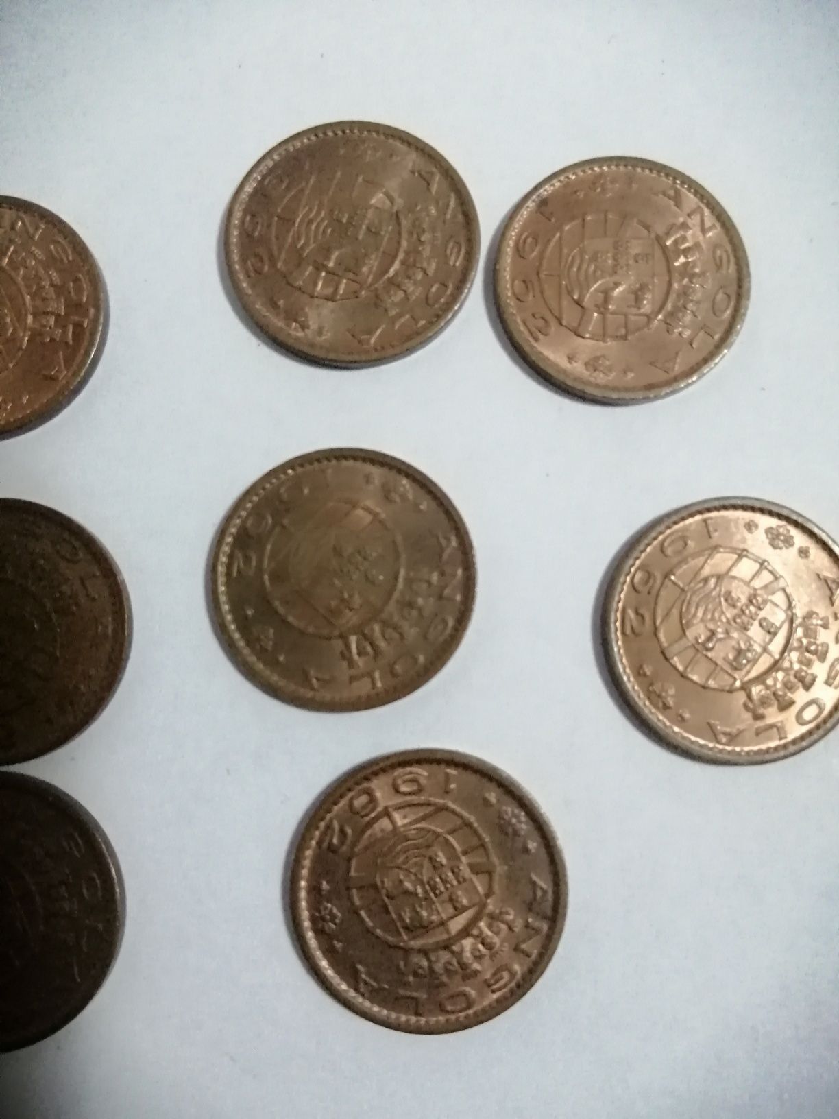 Conjunto 14 moedas 20 Centavos Angola 1962