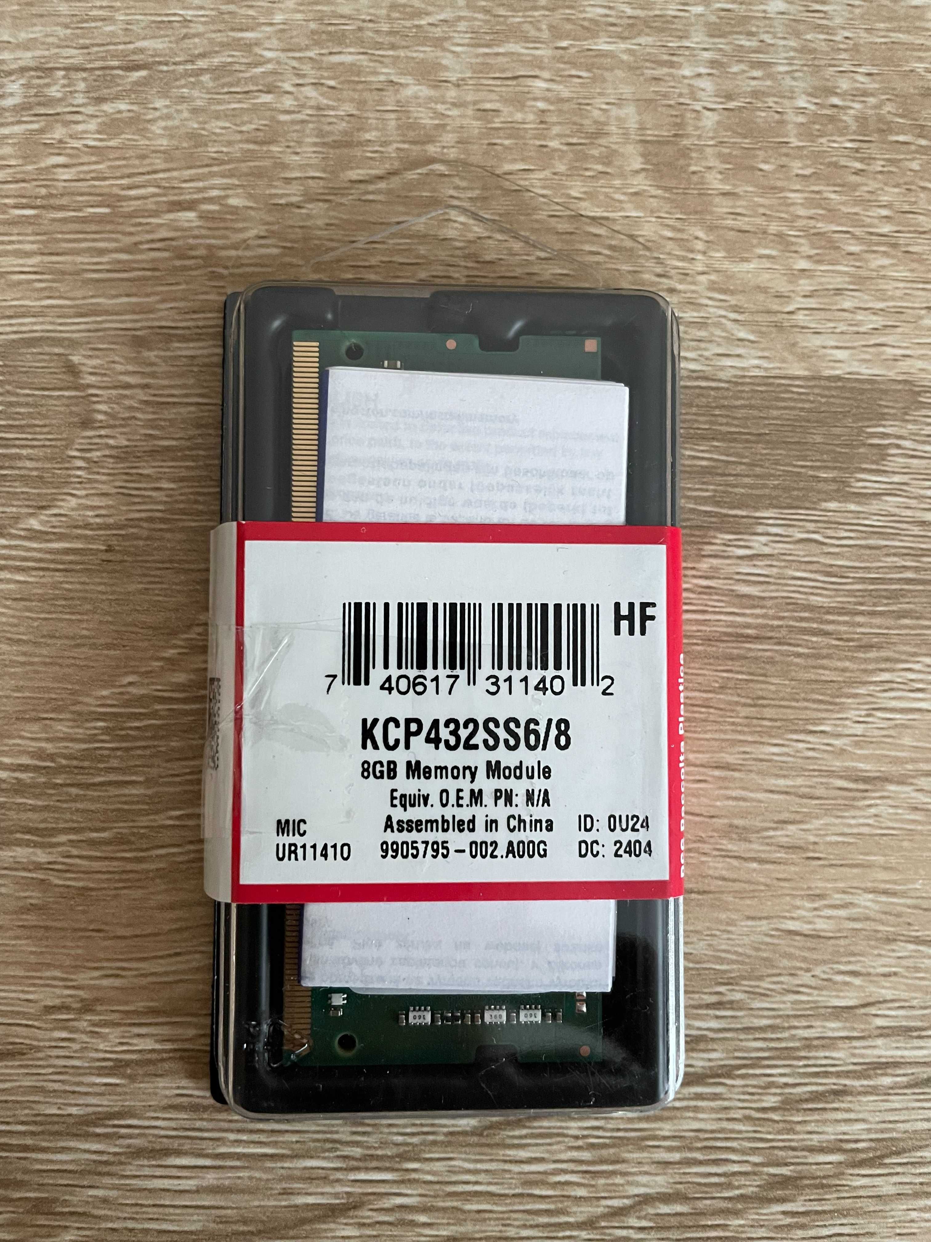 Kingston 8GB DDR4 3200MT/s SODIMM Pamięć RAM do Laptopa