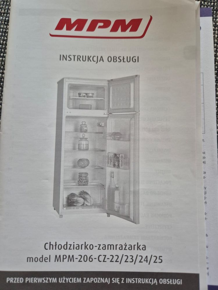 Chłodziarko- zamrażarka lodówka MPM-206-CZ-22/23/24/25 GWARANCJA