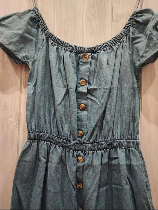 Krótka sukienka jeansowa S