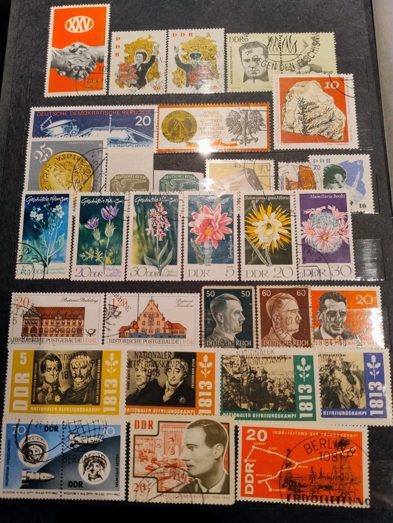 Znaczki Niemcy,Ddr.Możliwa zamiana na srebrną monetę
