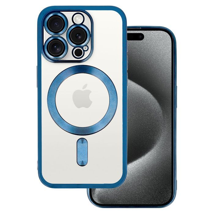 Metallic Magsafe Case do Samsung Galaxy S25 Niebieski