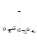 Nowa Lampa Embig 8 czarna klosze grafitowe + 2 kinkiety