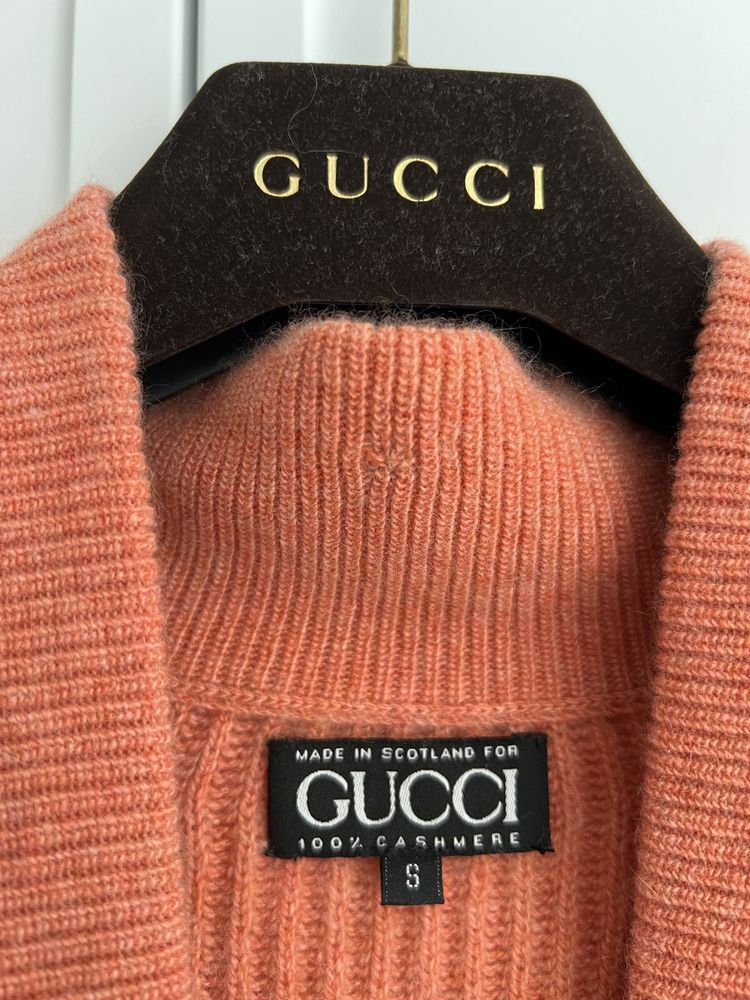 Gucci оригінал Італія помаранчевий кашеміровий кардиган