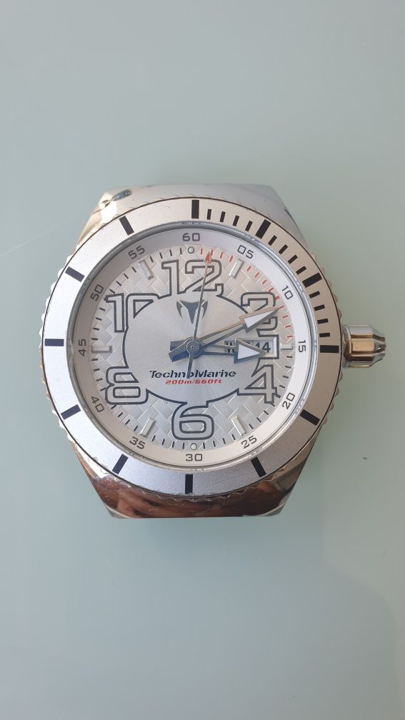 Relógio tecnomarine com coroa rosca