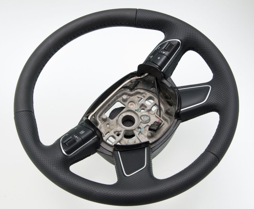 Kierownica Audi A4 B8 lift od 2012-OBSZYTA NOWĄ SKÓRĄ - PFIcarStyling