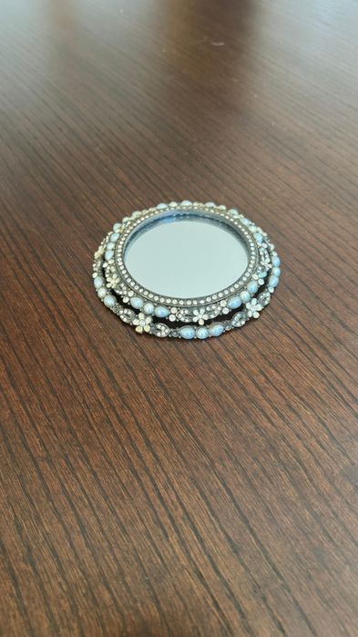 Porta-copos decorativo vintage com pedrarias