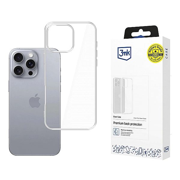 Etui 3mk Clear Case na iPhone 16 Pro - przezroczyste