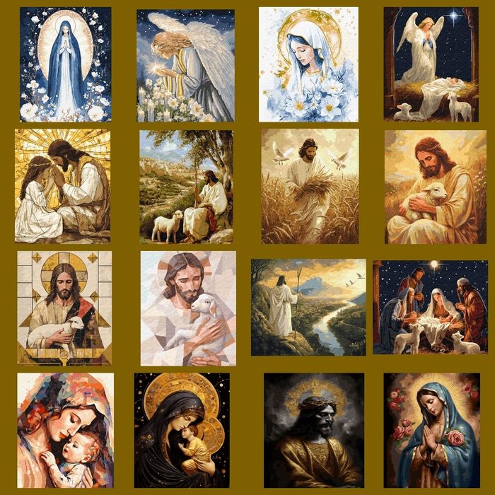 Картини за номерами з фарбами металік на чорному полотні і золотою фар