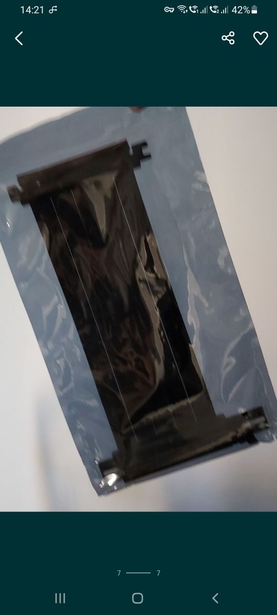 Riser do GPU 20cm. Kąt 90° PCIe 3.0 - BLACK / WHITE