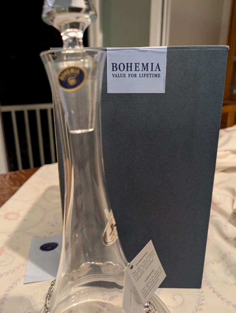 Garrafa Cristal BOHEMIA vinho Porto