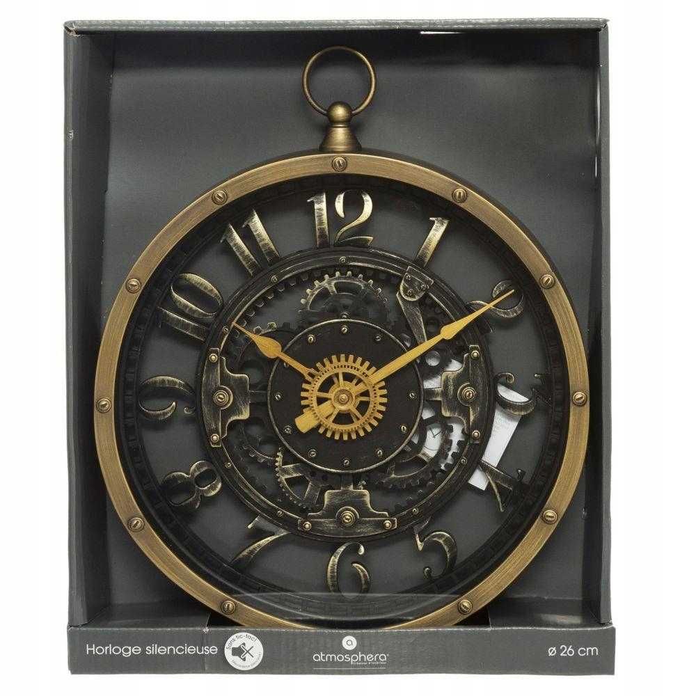 Nowy Zegar Ścienny Zegar vintage biurowy średnica 26cm