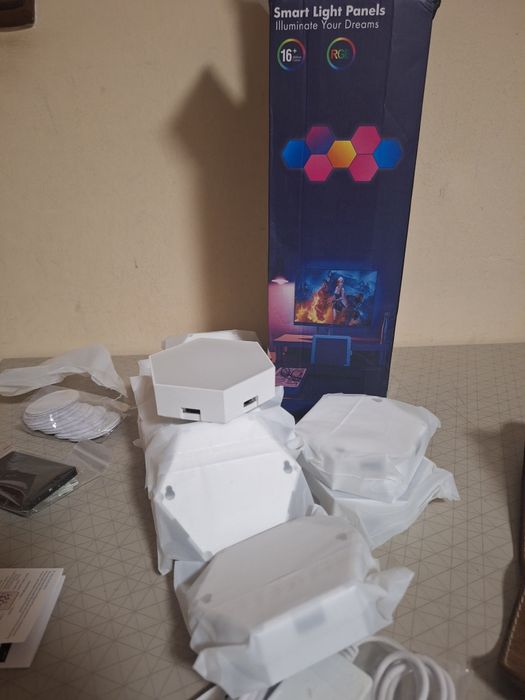 Lampy modułowe, sześciokątnych paneli 10szt.