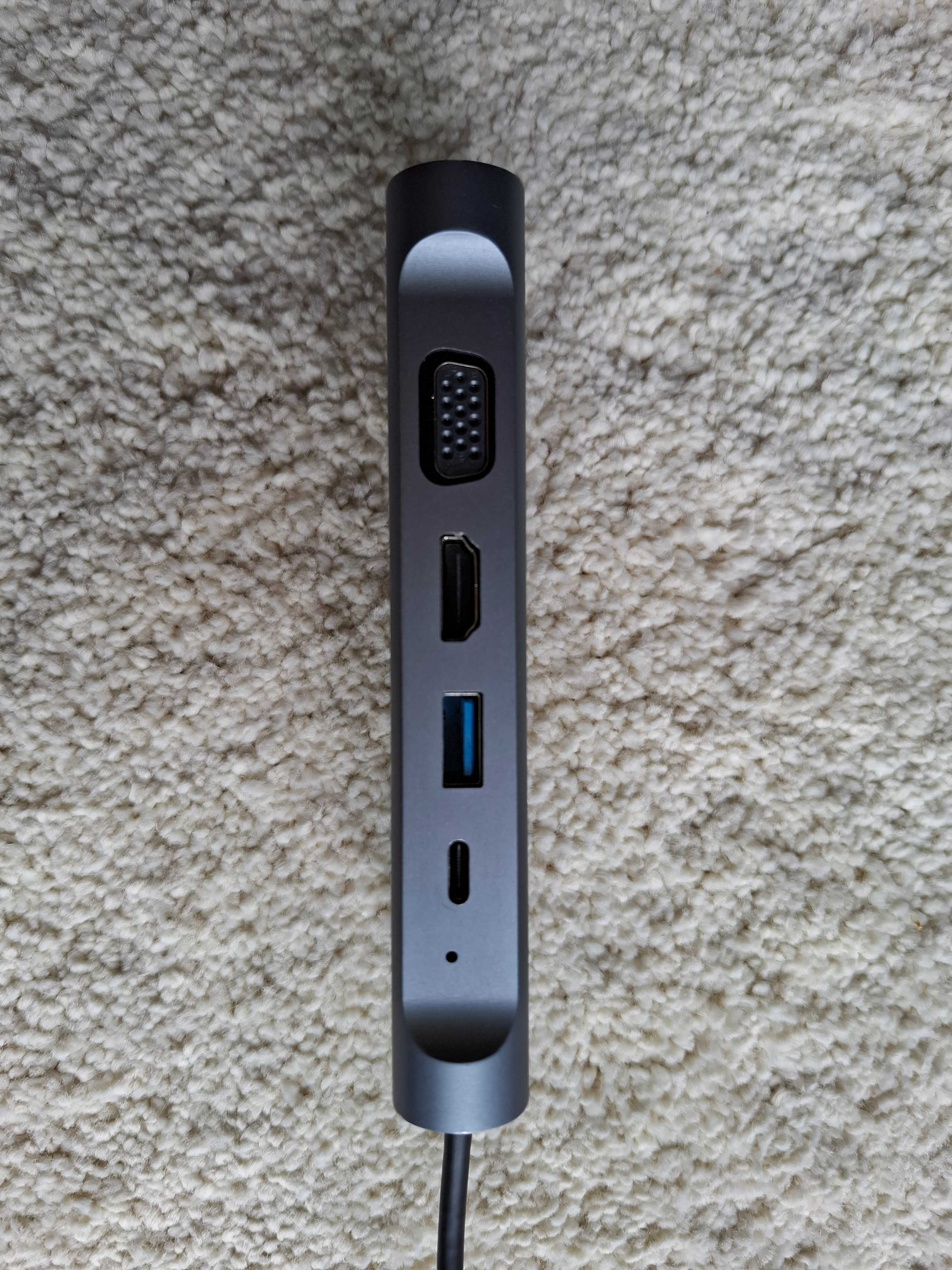 Cablexpert Stacja dokująca USB-C Metal Nano Dock 4K HDMI + LAN 10 in 1