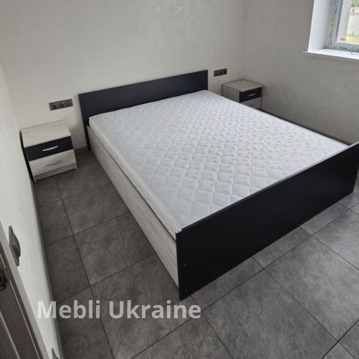 ЛІЖКО двоспальне + МАТРАС каркасний в наявності зі складу в Дніпрі!