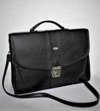 Сумка-портфель жіноча, чорного кольору, класична, Kiko