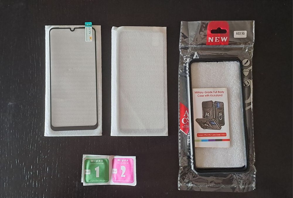 Capa + 2 Películas VIdro temperado Samsung A33 5G (Artigo Novo)
