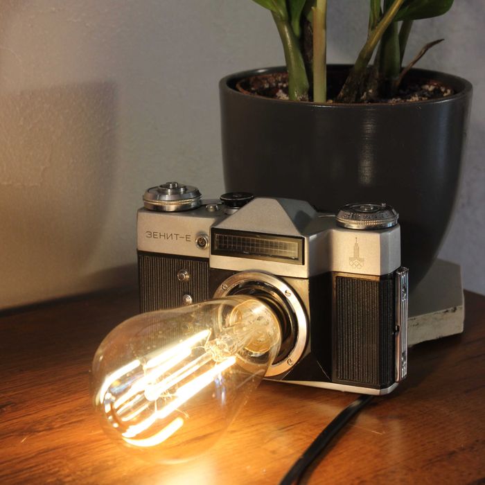 lampka wykonana z aparatu zenit E