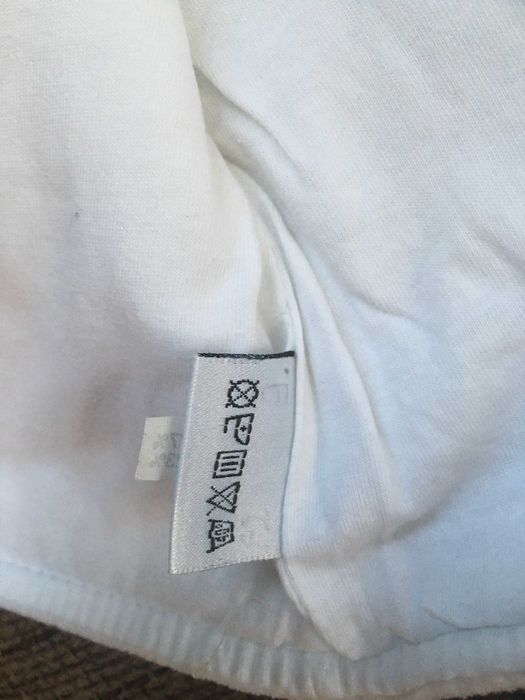 Biały niemowlęcy kombinezon 2-częściowy z kapturkiem - rozmiar 56 - 58