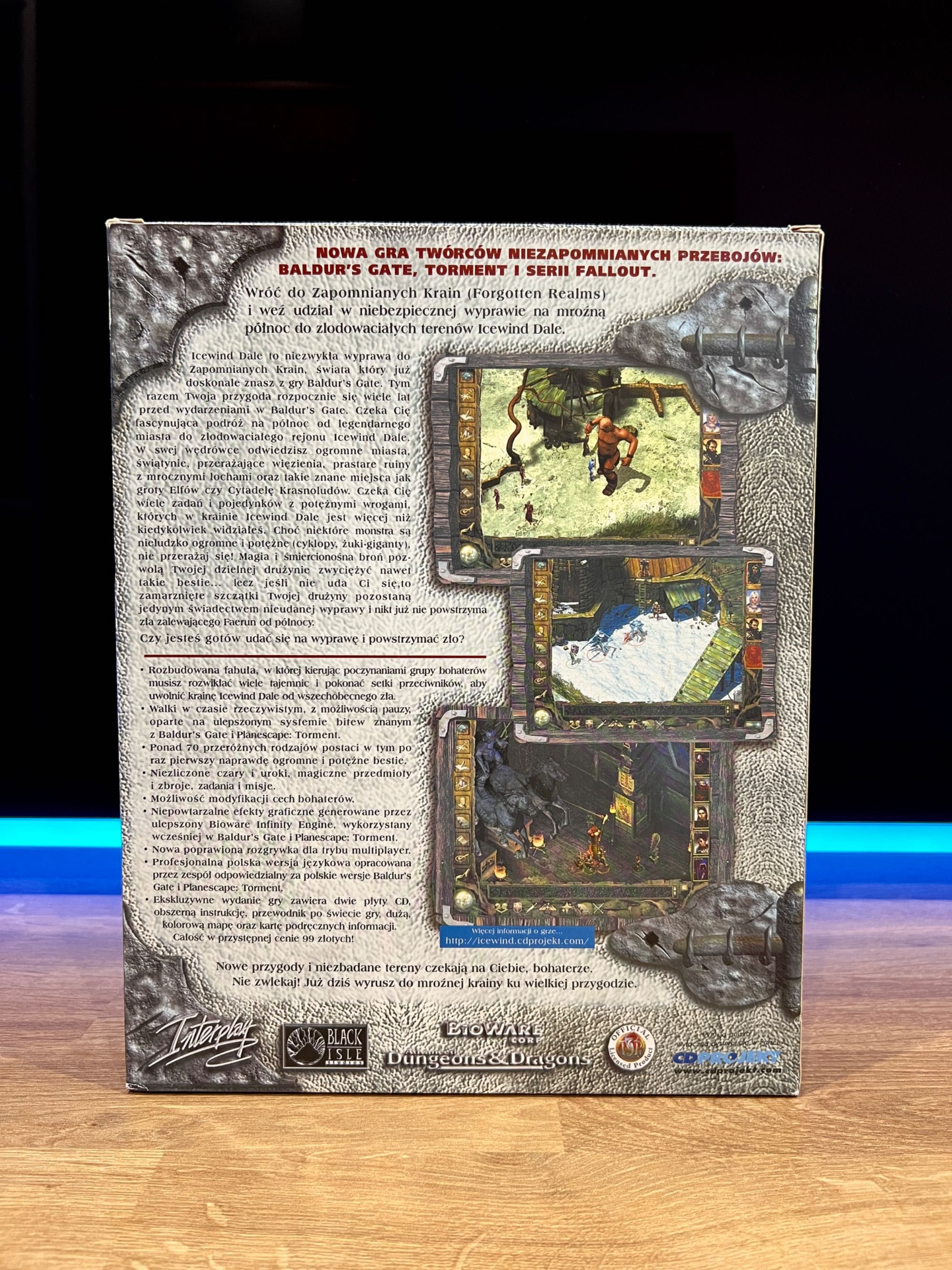 Icewind Dale 1 (PC PL 2000) BIG BOX polskie premierowe wydanie