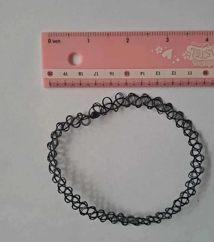 Choker Tatuaż Naszyjnik Czarny