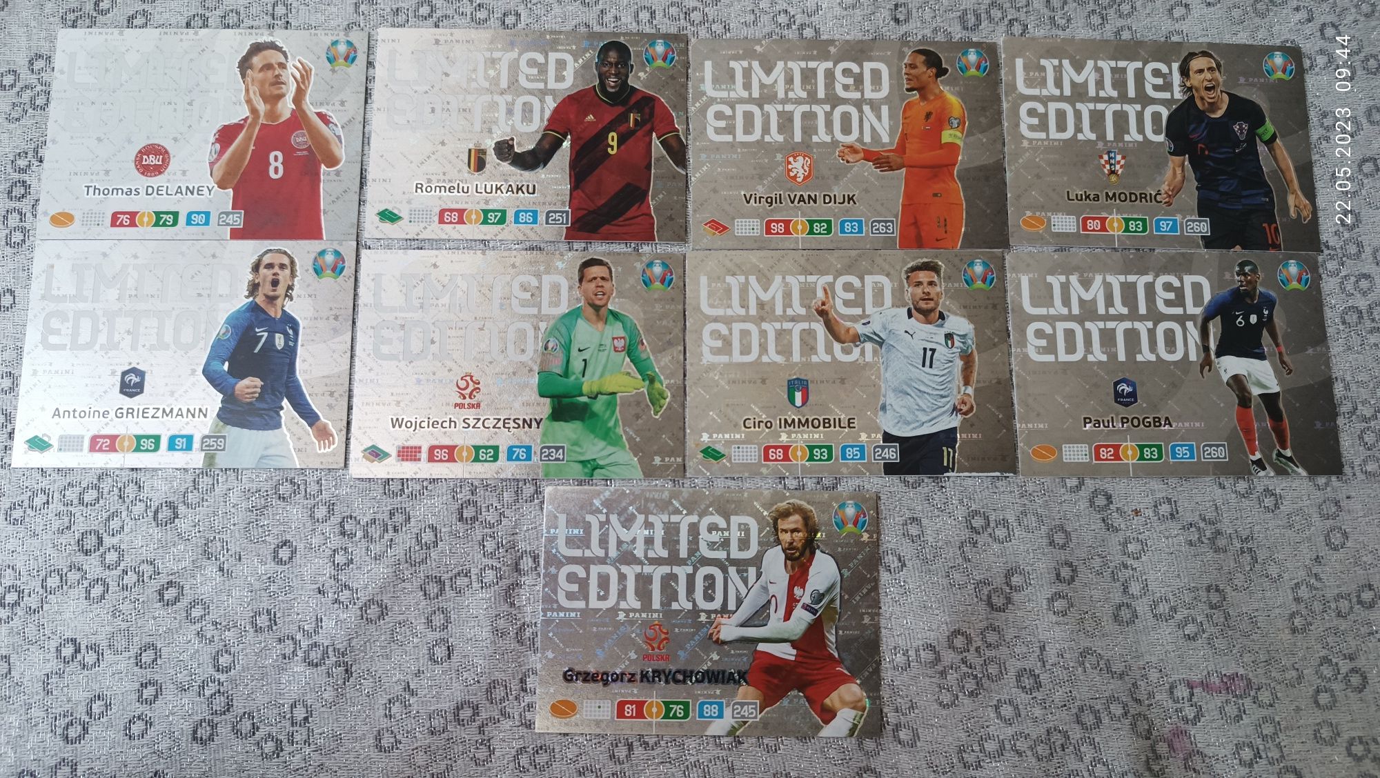 Karty limited edition UEFA euro 2020 Panini PREZENT