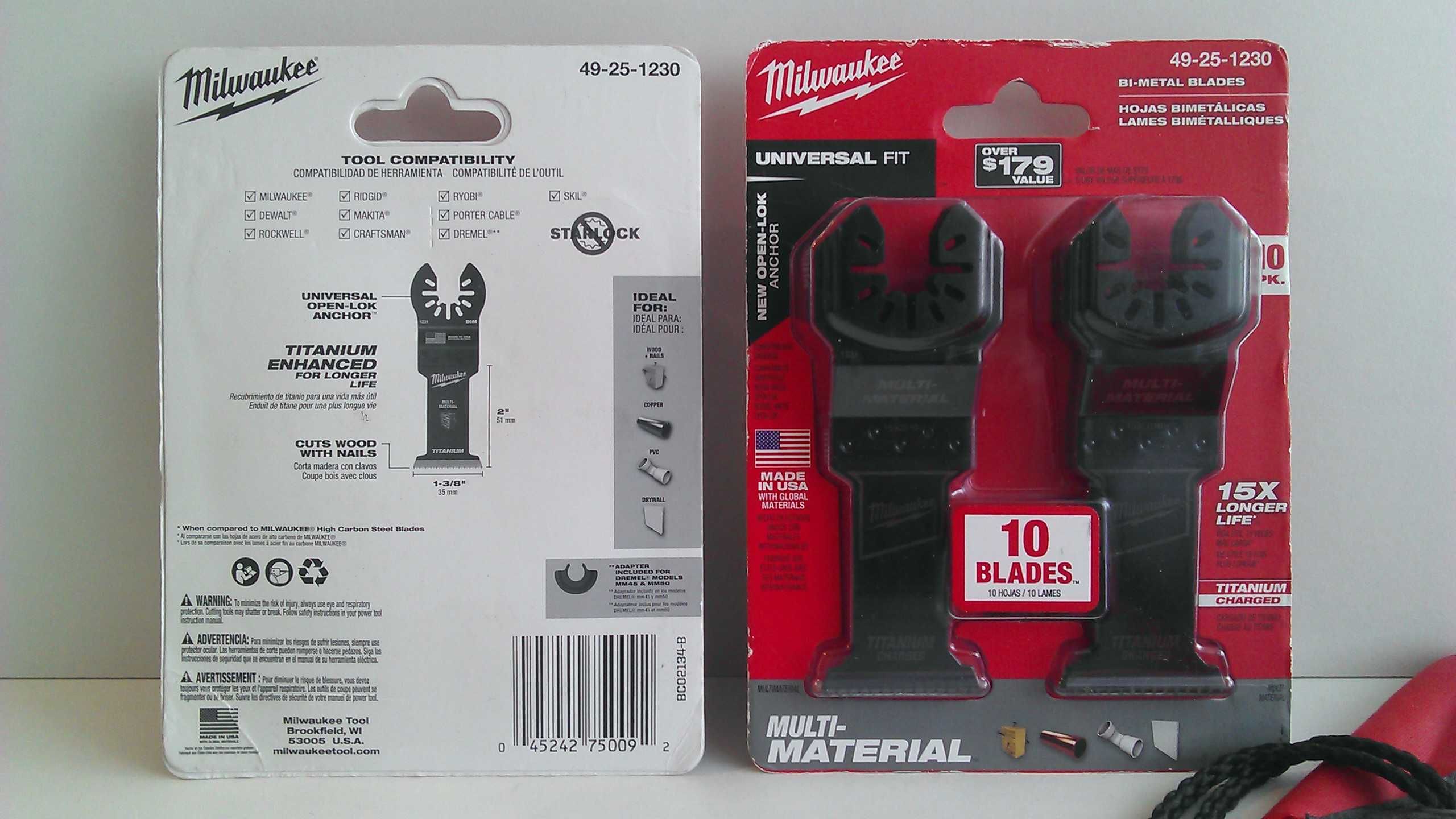 Полотна/леза до реноватора/мультитула - Milwaukee 49-10-9208 8PC.