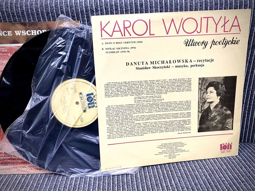 Plyty gramofonowe czarne LP - Jan Pawel II - Karol Wojtyla