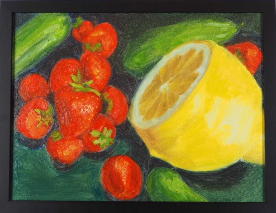Obraz olejny martwa natura 30x40 cm na płótnie.