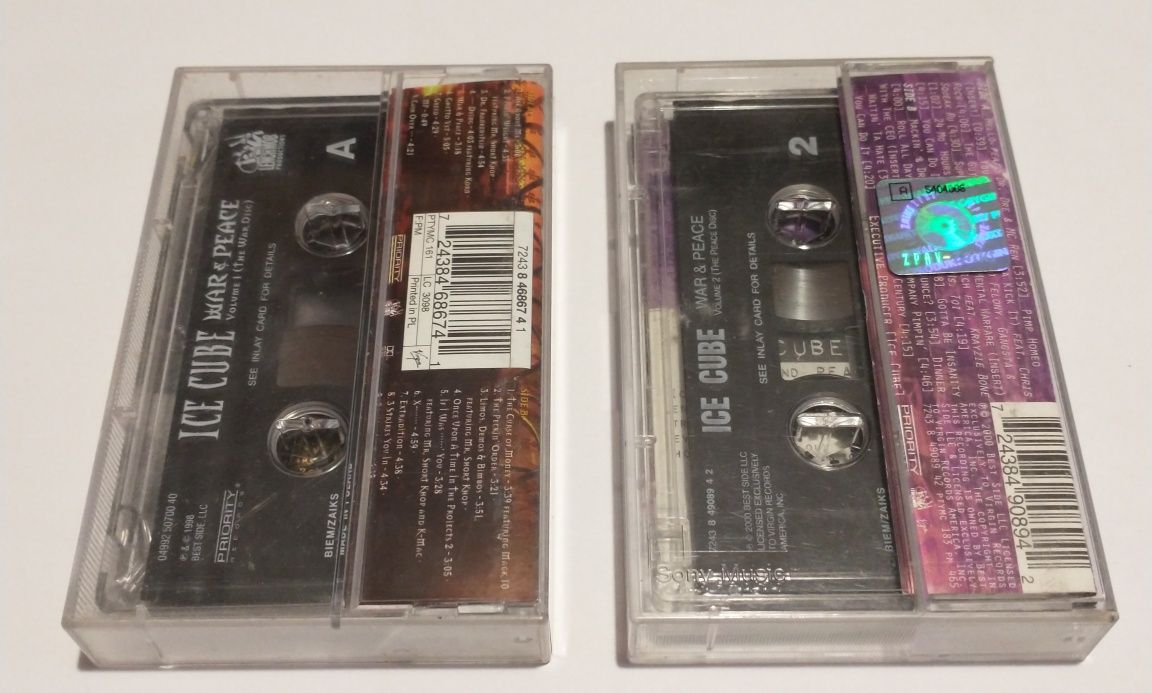 Ice Cube - War & Peace vol.1 i 2 - zestaw kaset magnetofonowych unikat