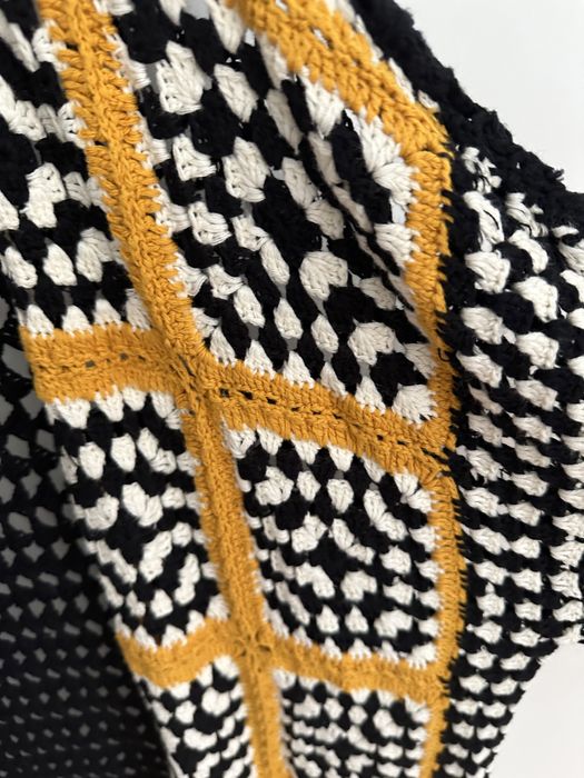 Casaco em crochet da Mango tamanho M