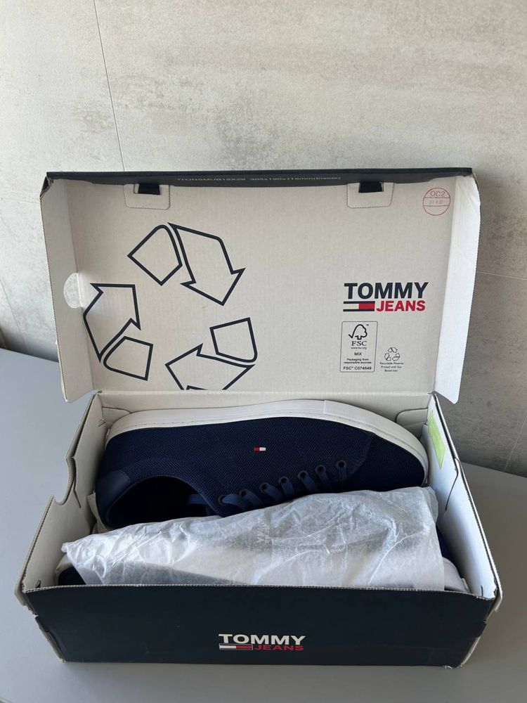 Tommy Hilfiger синие кеды