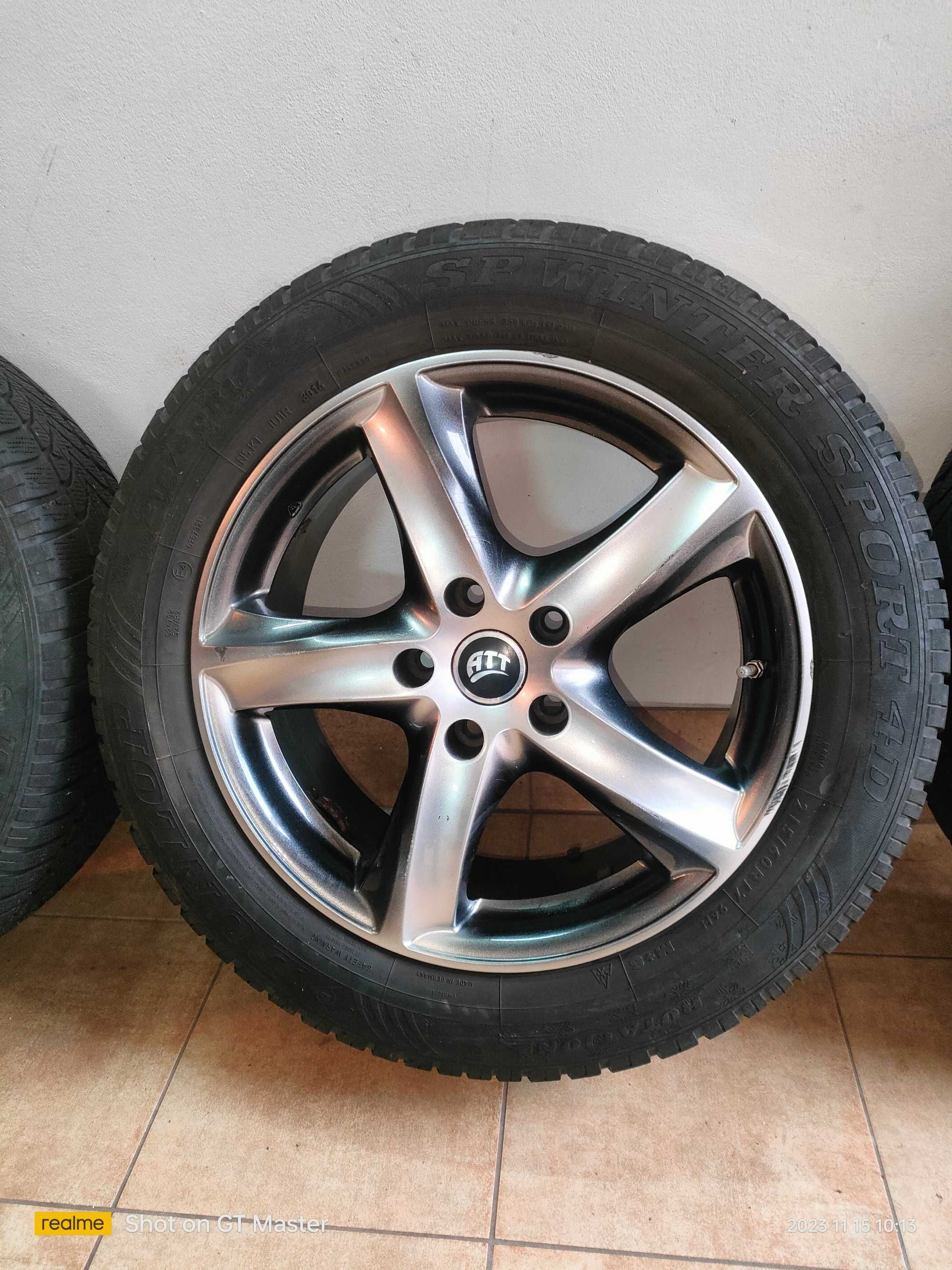 Koła felgi aluminiowe 17" ATT, 4xczujnik ciśnienia, Nissan Qashqai