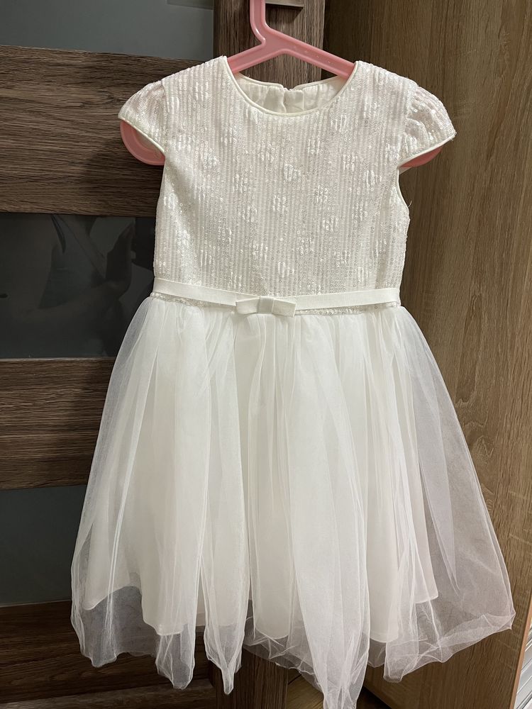 Нарядное платье для девочки, 116 размер, НМ, zara