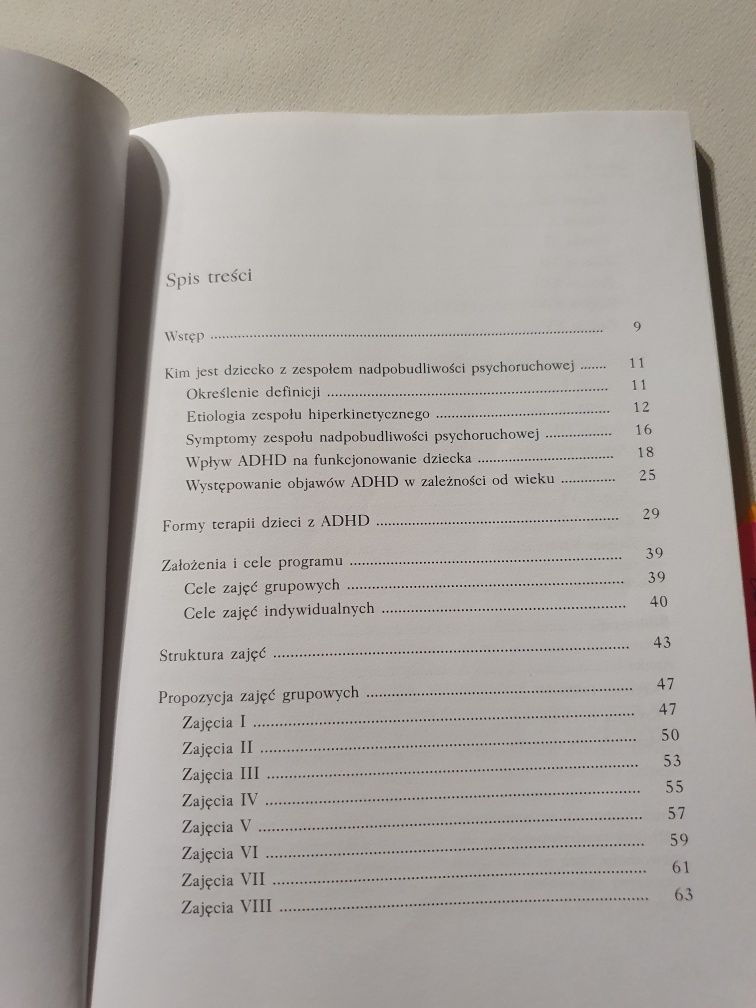 Program prof-terap. dla dzieci z zespołem nadpobudliwości psychoruchow