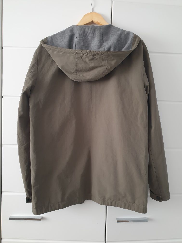 Lekka kurta męska, parka khaki, rozmiar M