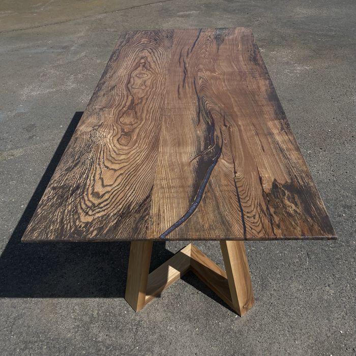 Стіл обідній, кухонний з натурального дерева