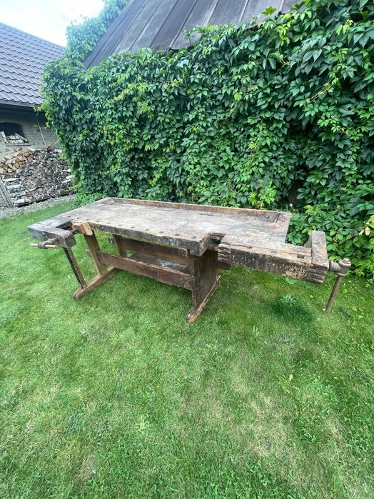 Stary stół stolarski pod barek lub stół
