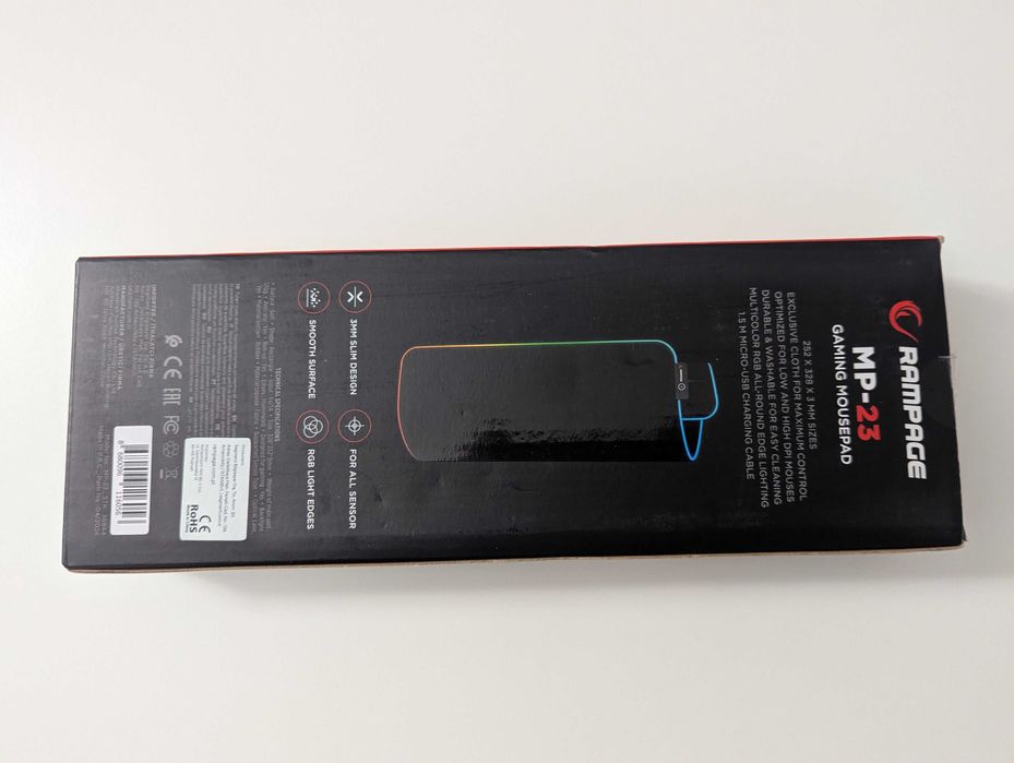 GAMINGOWA Podkładka Pod Mysz Rampage MP-23 RGB Świecąca LED Nowa