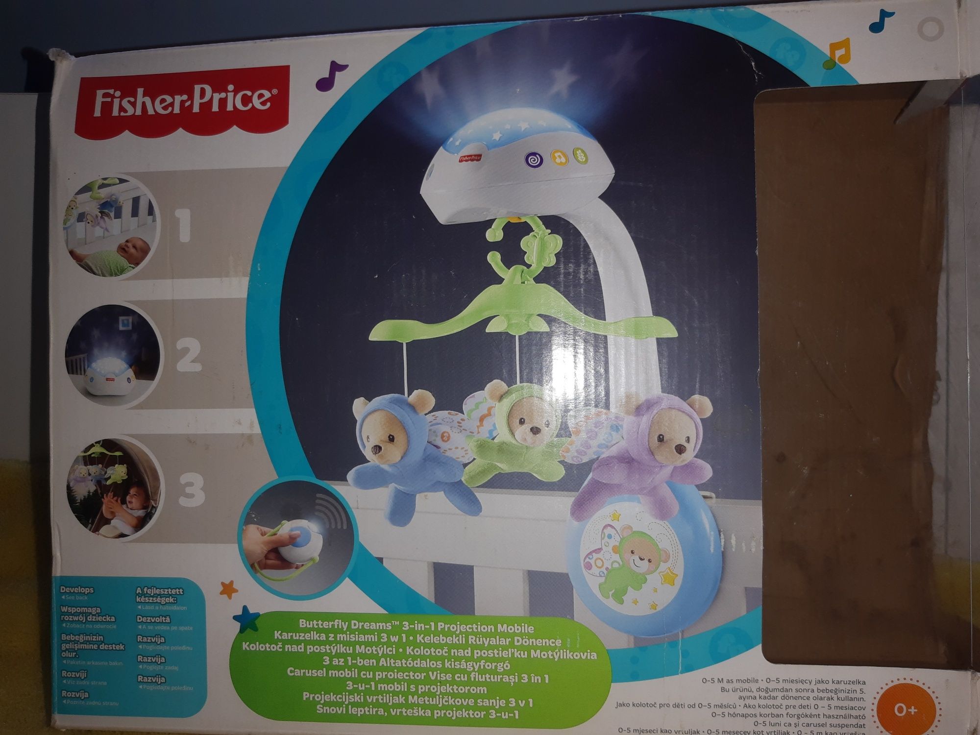 Karuzelka dla niemowlaka Fisher Price 3in1