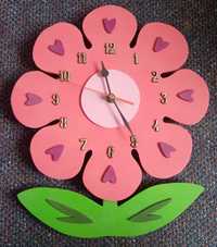 Zegar, kwiatek, zegarek dla dziecka, zegar ścienny