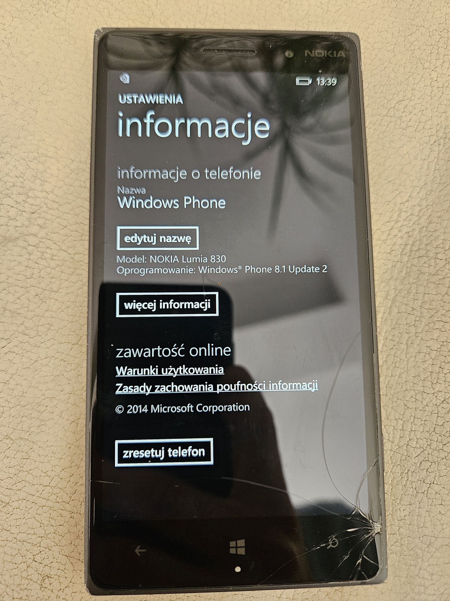 Nokia Lumnia 830