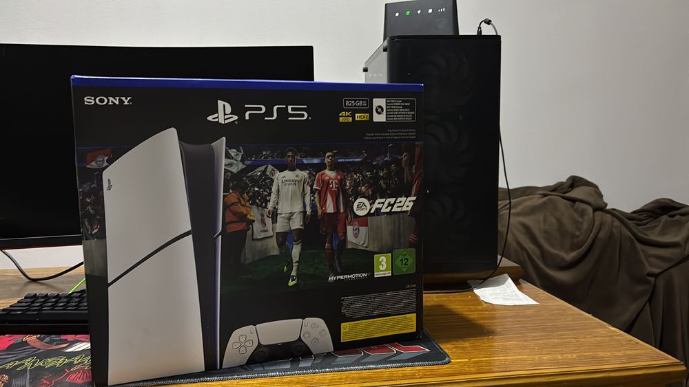 Ps5 nova com 1 comando e fifa 26