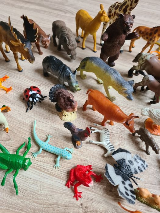 Zwierzątka zabawki figurki dla dzieci zwierzątek domowych egzotycznych