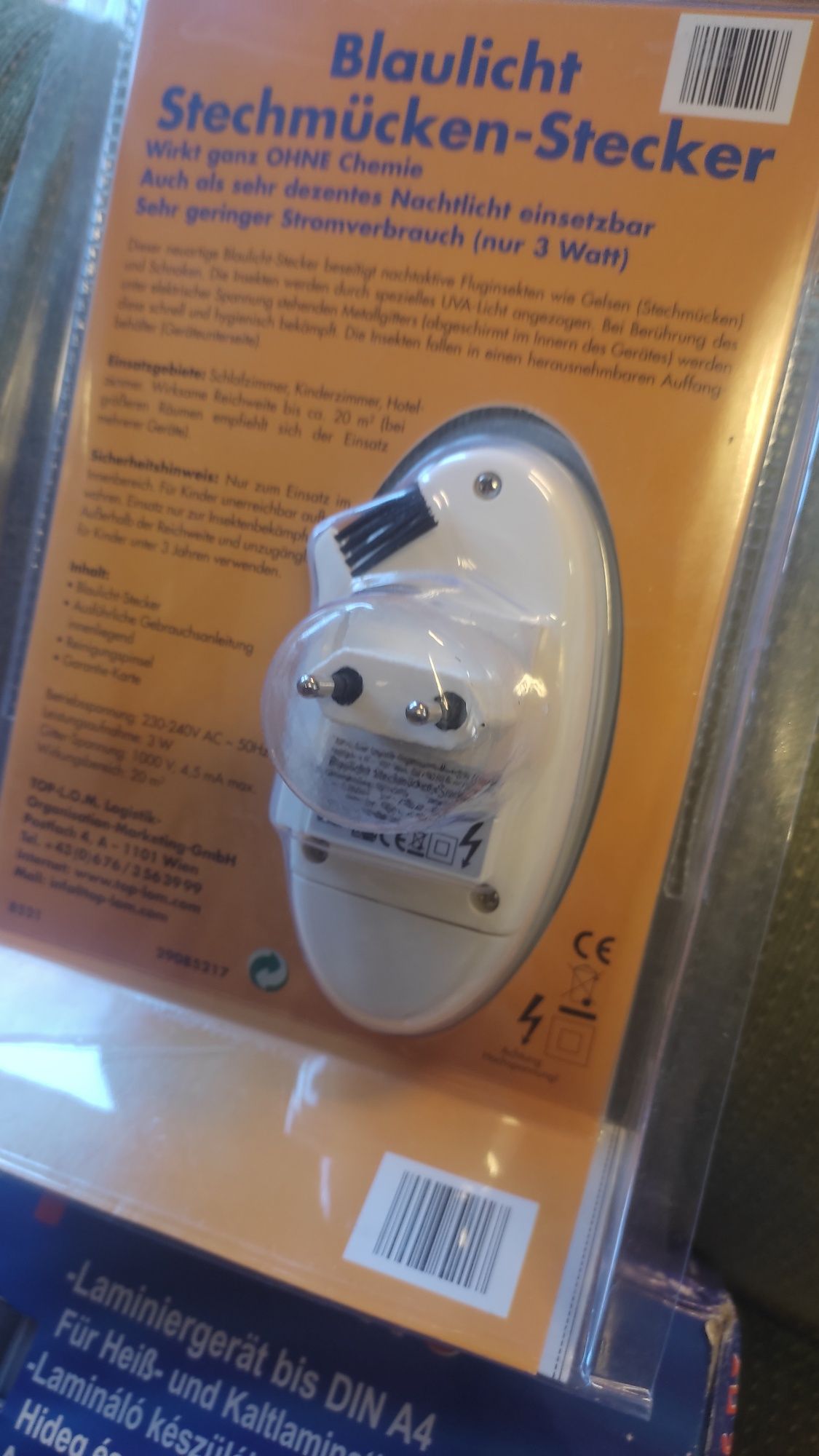 Elektryczna lampka na komary