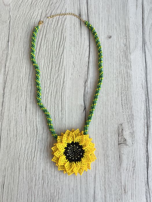 Гердан, намисто з бісеру ручної роботи (гортайте фото)